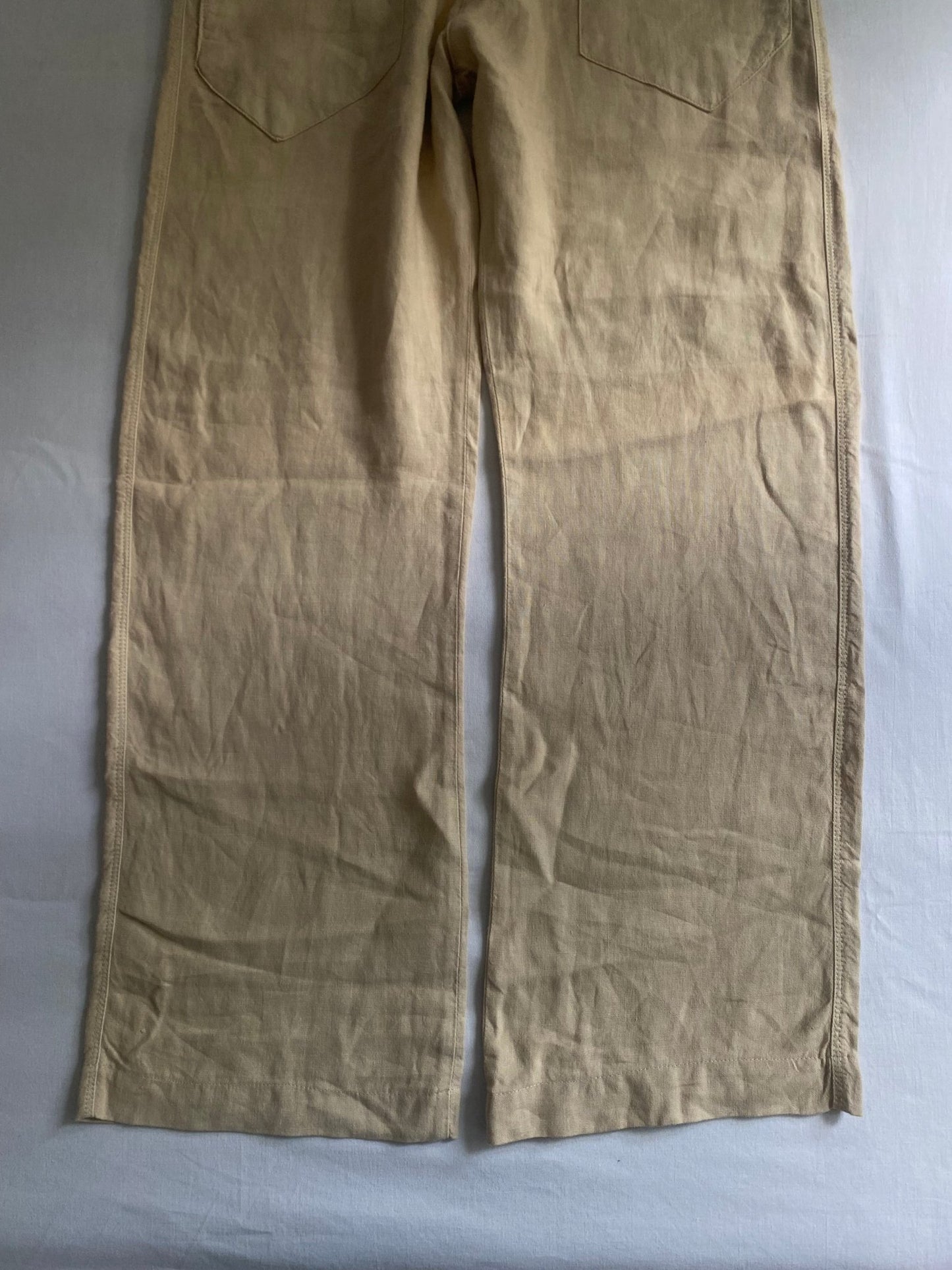 👖 Y2K Levi’s Cream Linen Baggy Pants - anbracaminte