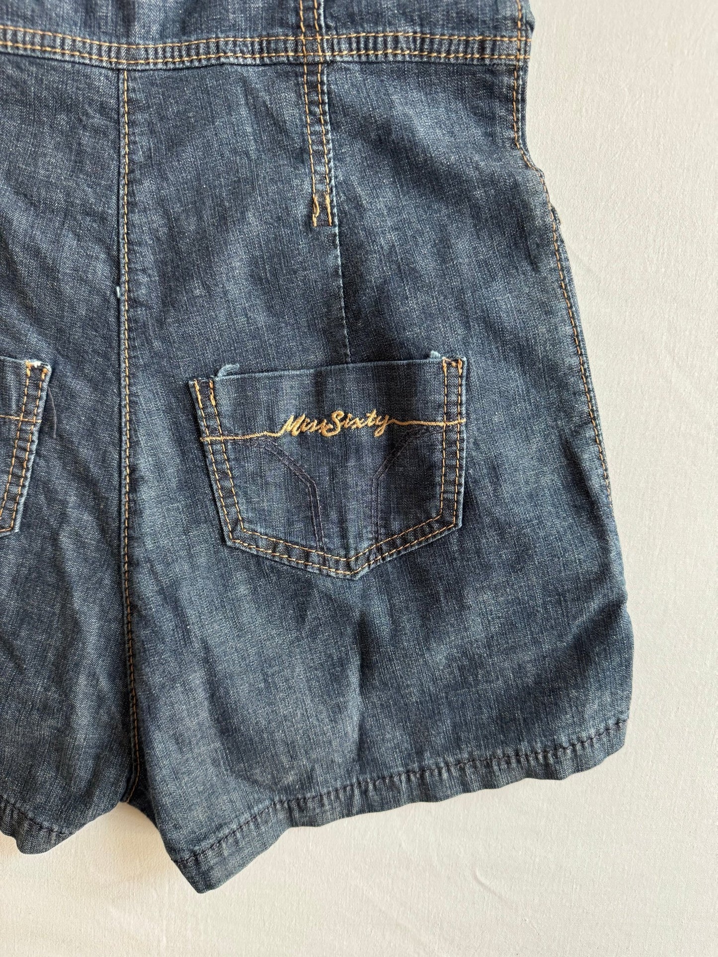 👖 Y2K Miss Sixty Salopetă Din Denim – Mărime M - anbracaminte
