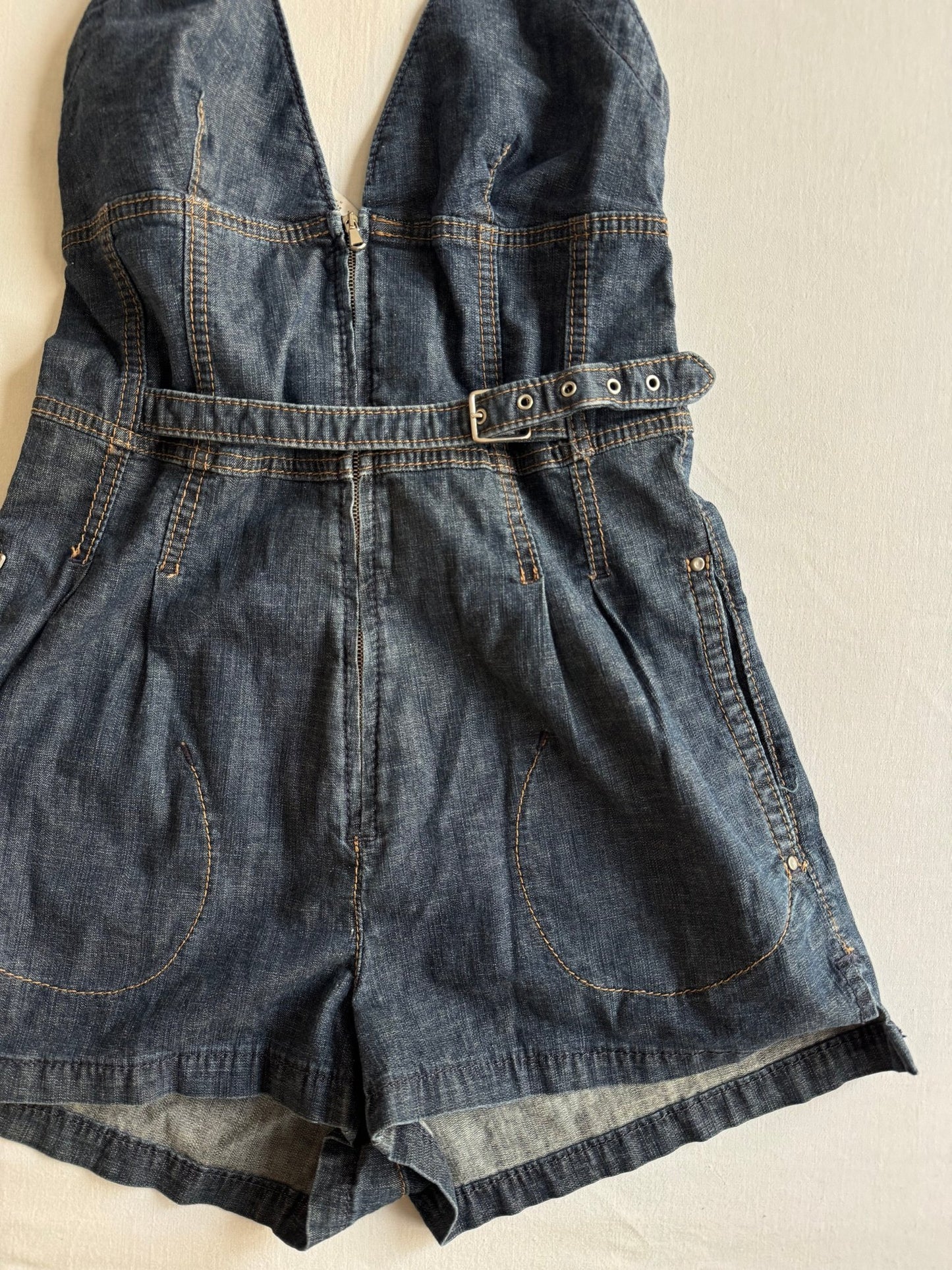 👖 Y2K Miss Sixty Salopetă Din Denim – Mărime M - anbracaminte