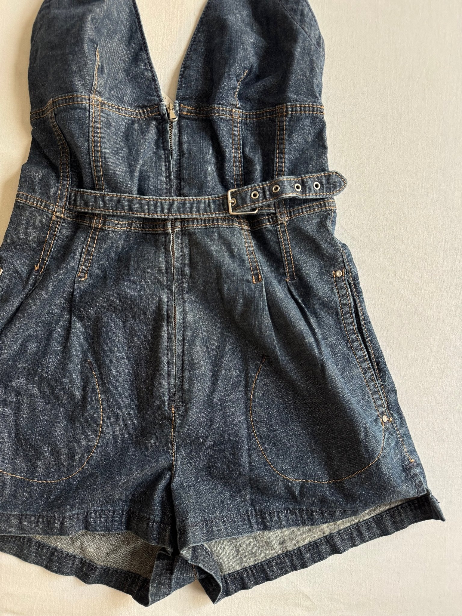 👖 Y2K Miss Sixty Salopetă Din Denim – Mărime M - anbracaminte