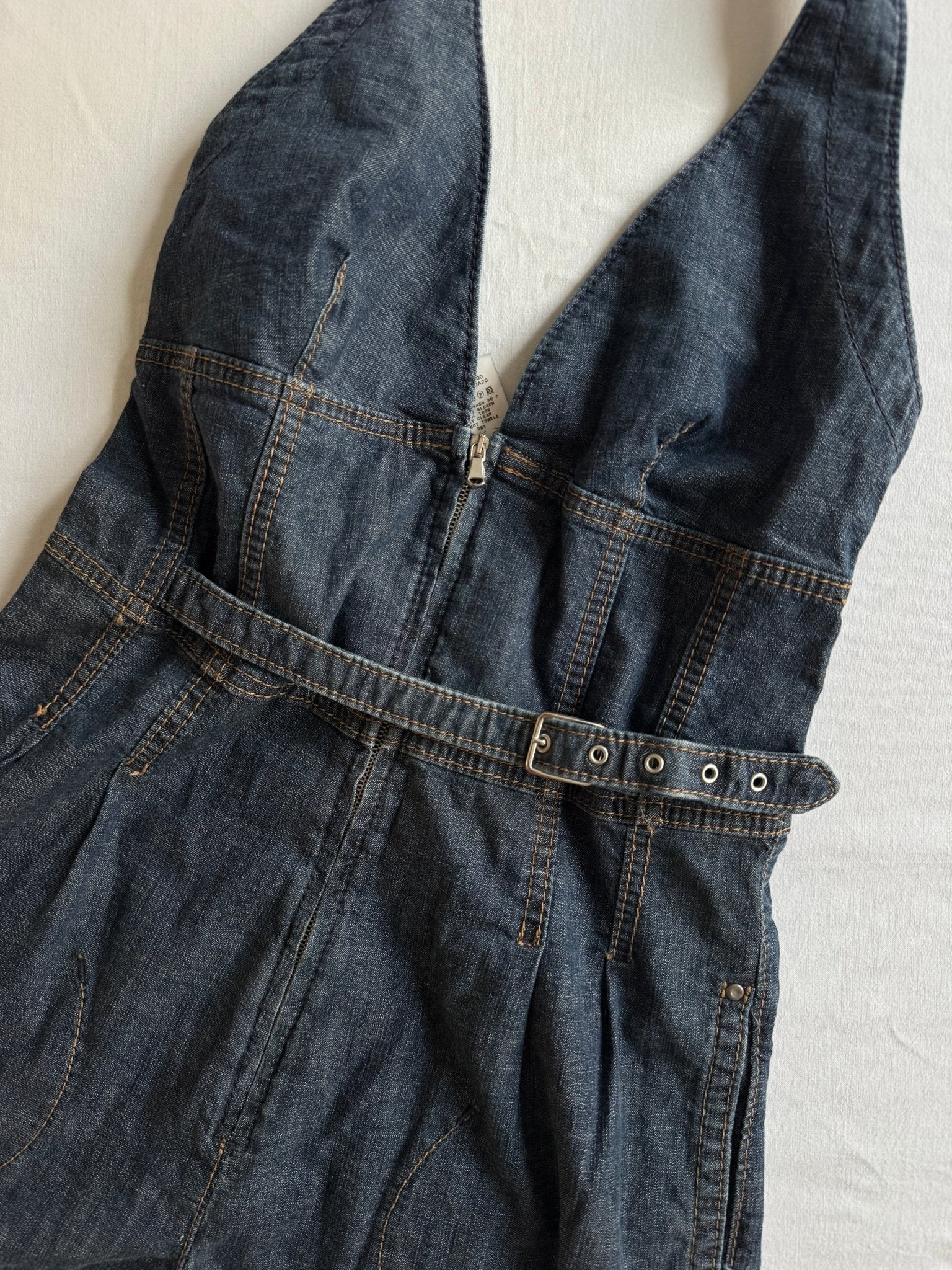 👖 Y2K Miss Sixty Salopetă Din Denim – Mărime M - anbracaminte