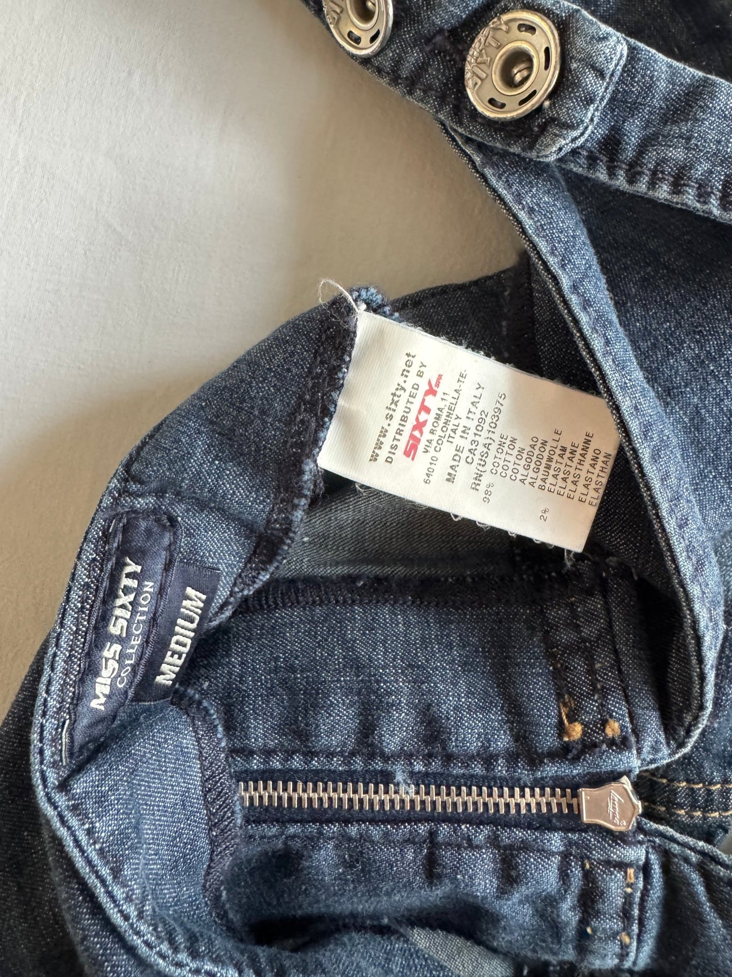 👖 Y2K Miss Sixty Salopetă Din Denim – Mărime M - anbracaminte