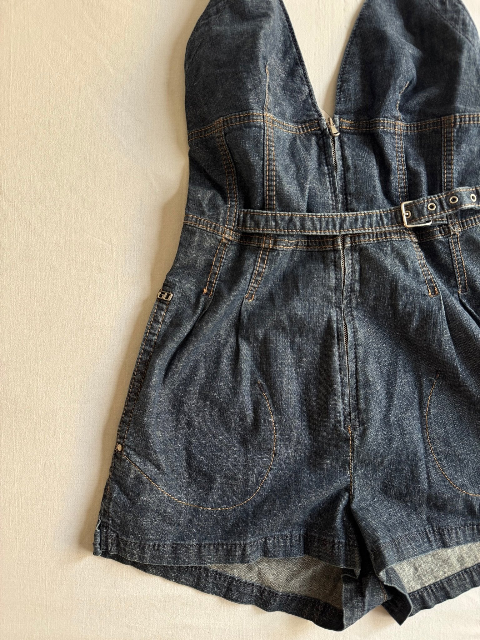 👖 Y2K Miss Sixty Salopetă Din Denim – Mărime M - anbracaminte