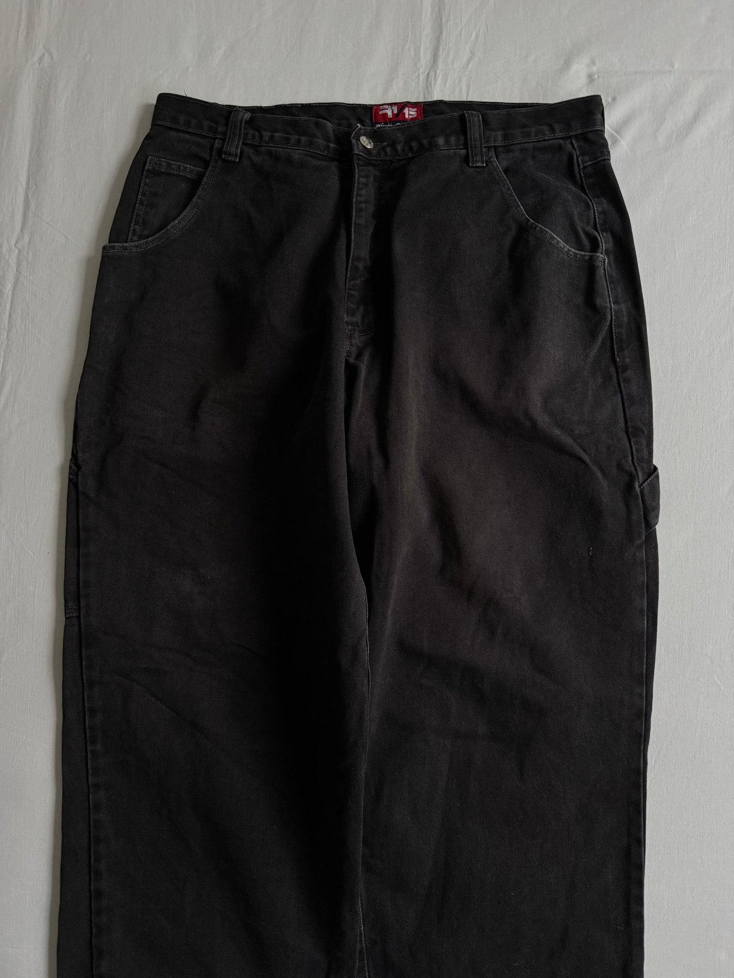 🔨 Y2K Paco Black Carpenter Baggy Jeans – Mărime US 36 / EU 50 - anbracaminte