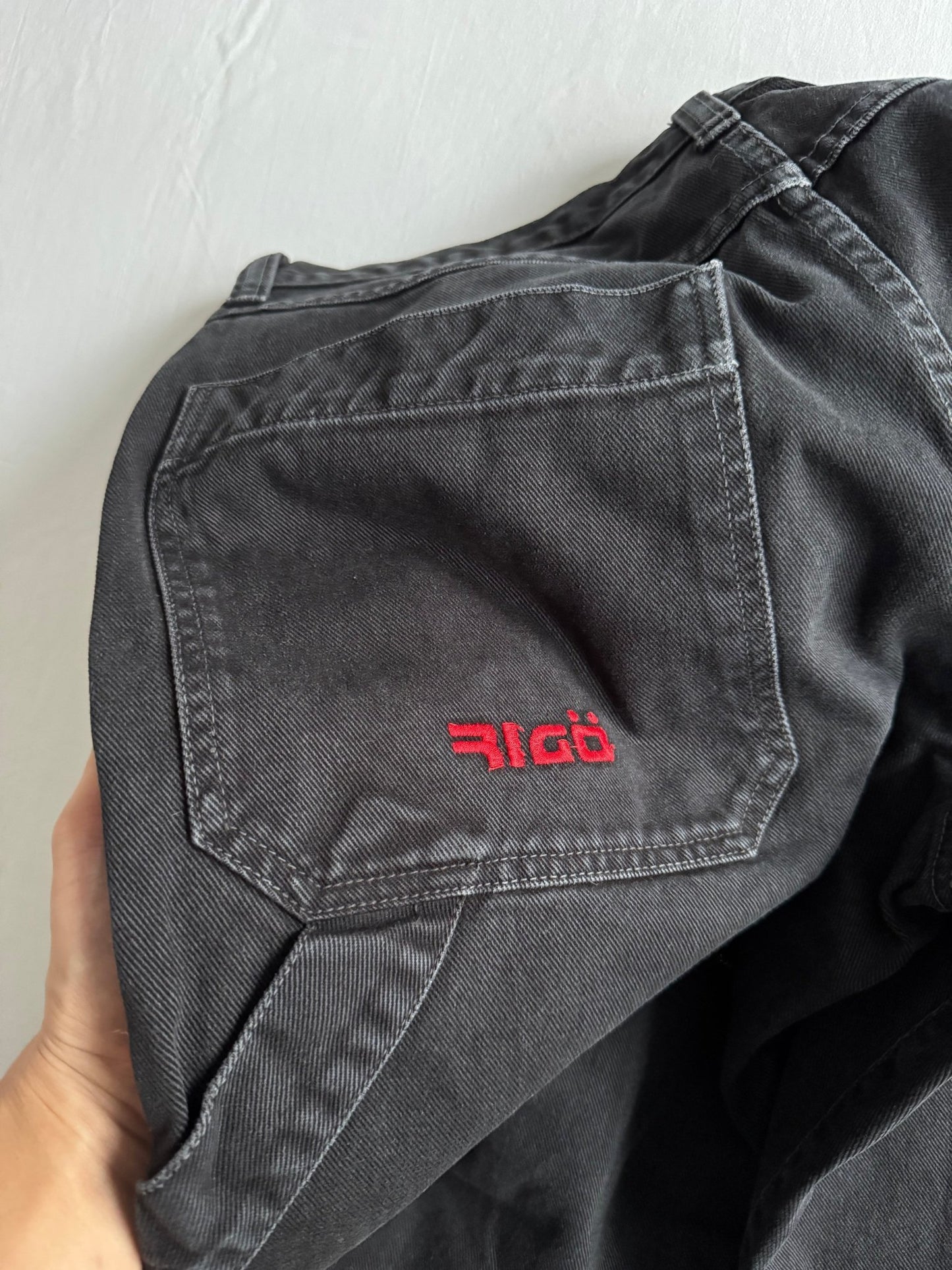 🔨 Y2K Paco Black Carpenter Baggy Jeans – Mărime US 36 / EU 50 - anbracaminte