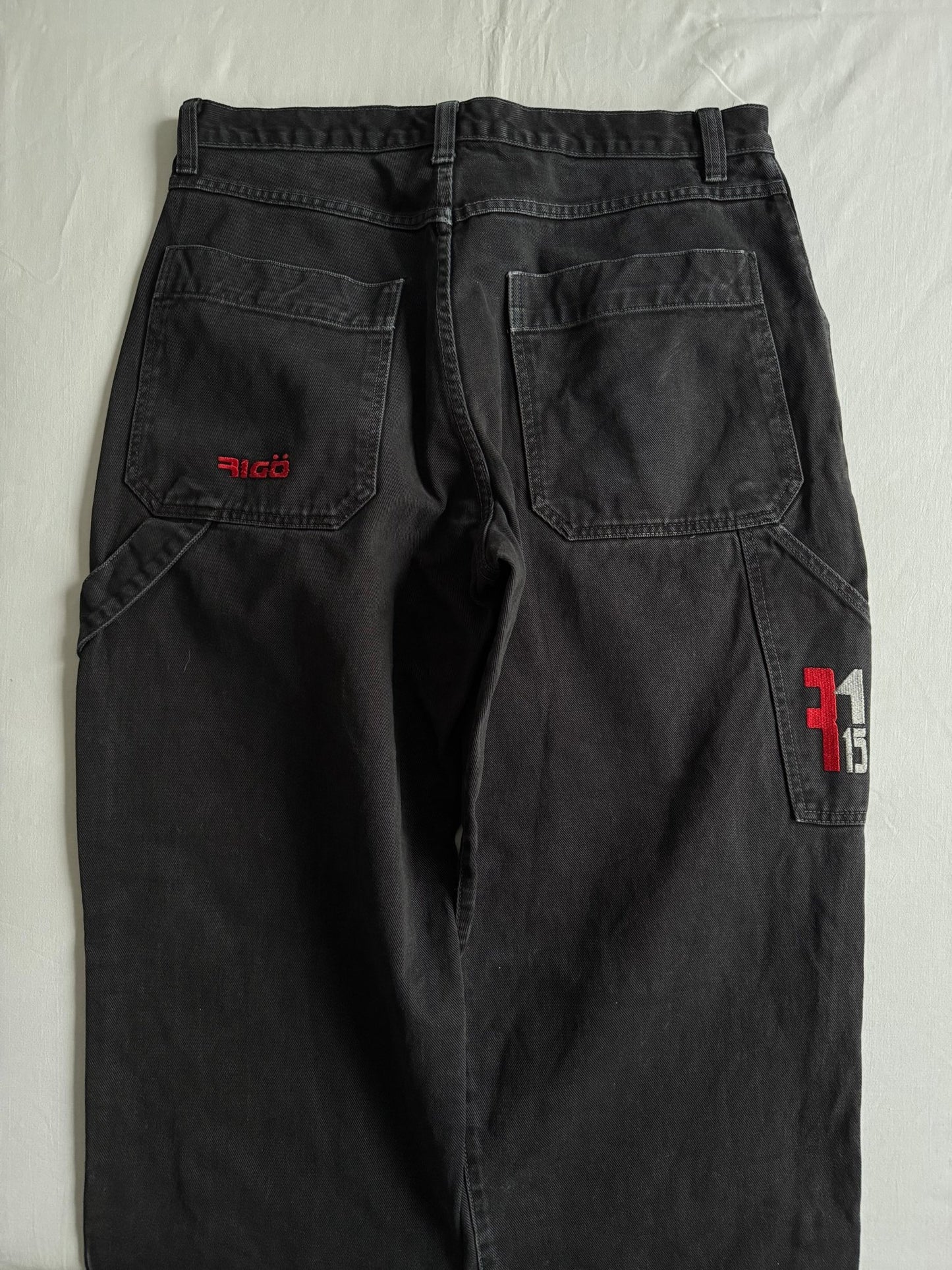 🔨 Y2K Paco Black Carpenter Baggy Jeans – Mărime US 36 / EU 50 - anbracaminte