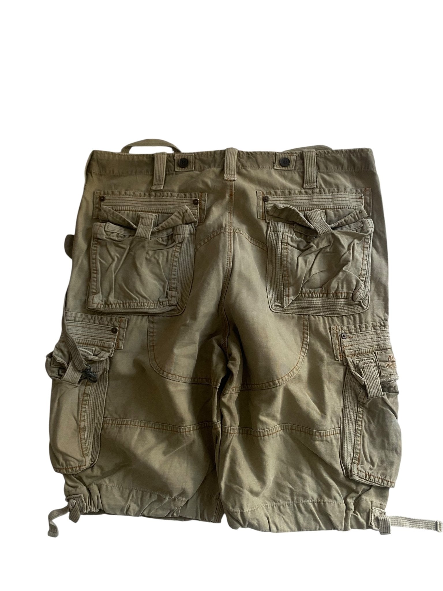🔧 Y2K pantaloni scurți cargo tehnici – mărimea 52 (47 cm talie) - anbracaminte