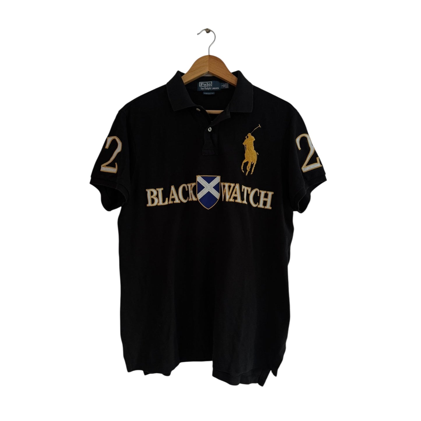 🐴 Y2K Polo by Ralph Lauren Shirt / Blackwatch Big Pony (Mărime L) - anbracaminte