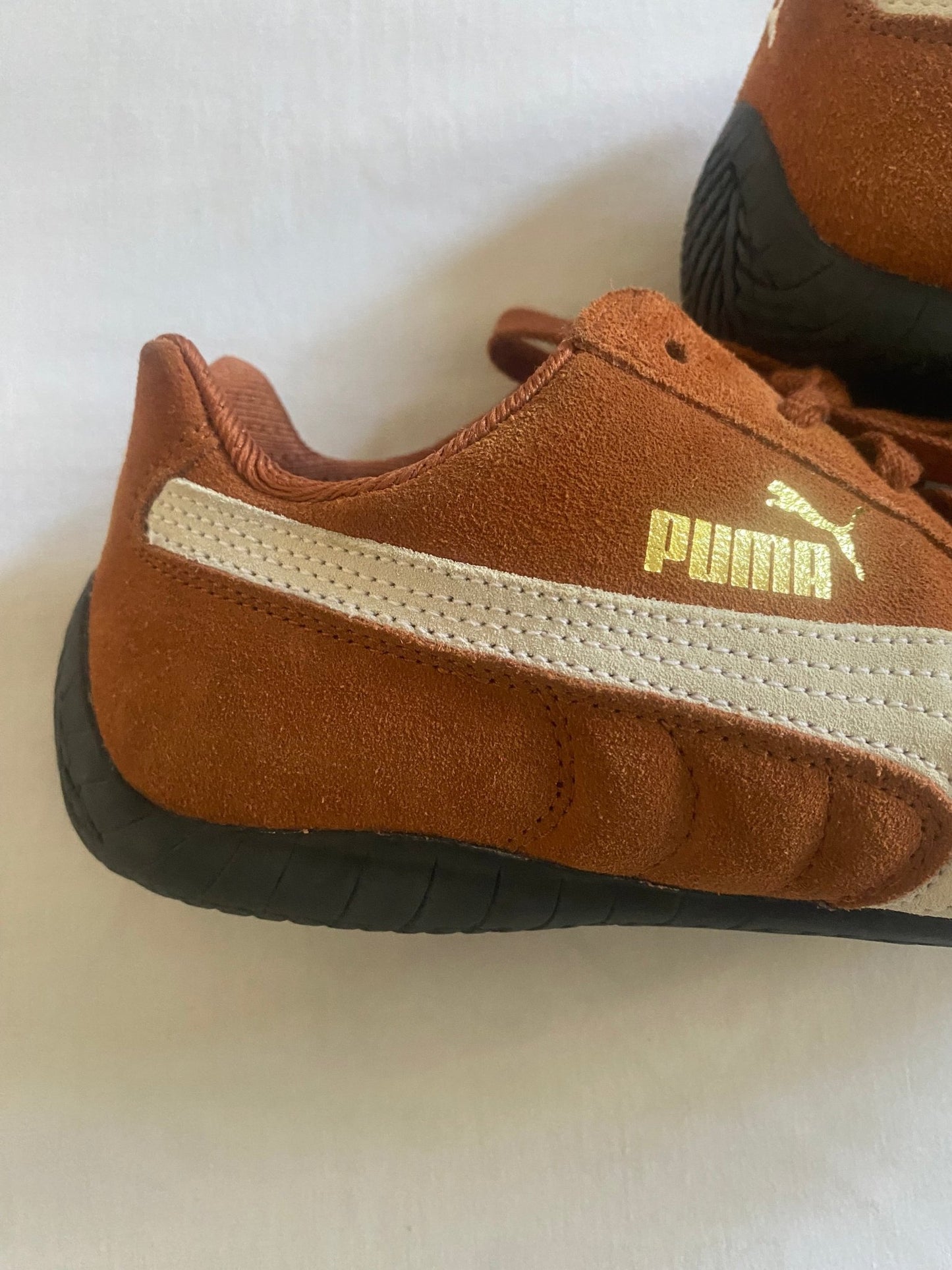 Y2K Puma x Sparco Burnt Orange Suede Sneakers - anbracaminte