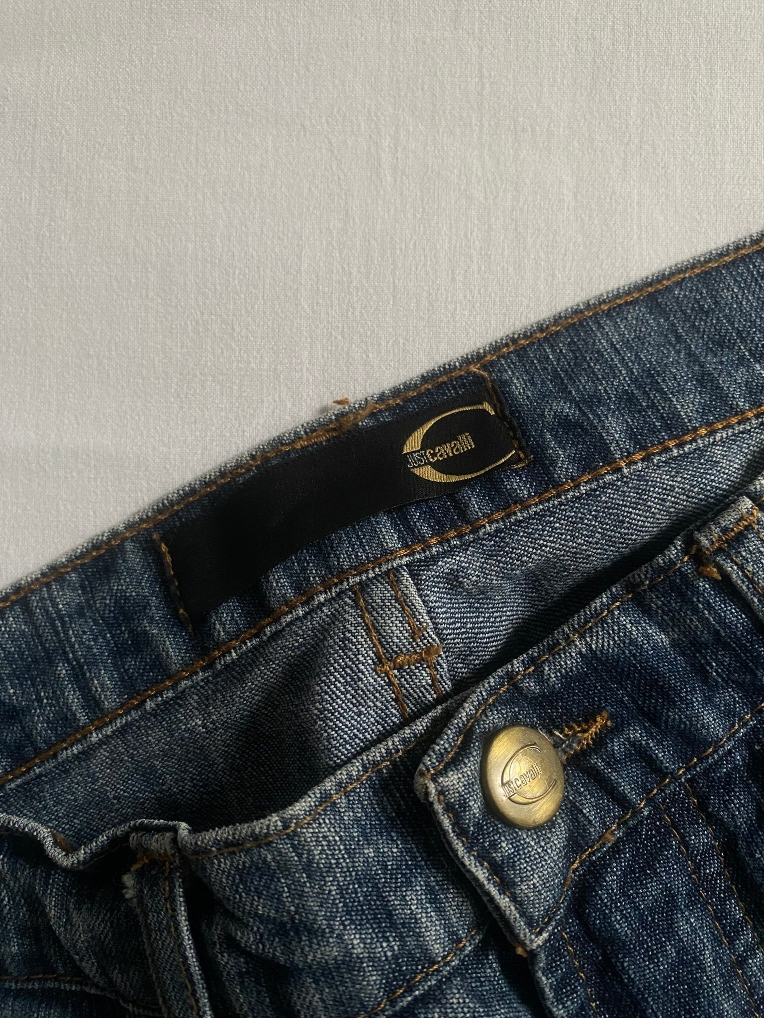 Y2K Roberto Cavalli Blugi Mud Wash Bootcut - anbracaminte