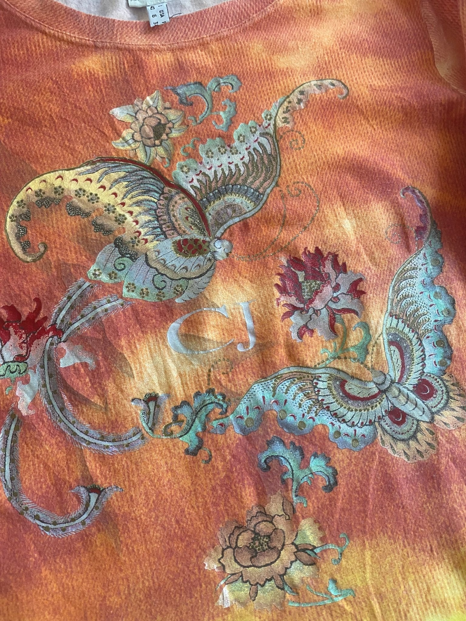 Y2K Roberto Cavalli Printed Top - anbracaminte