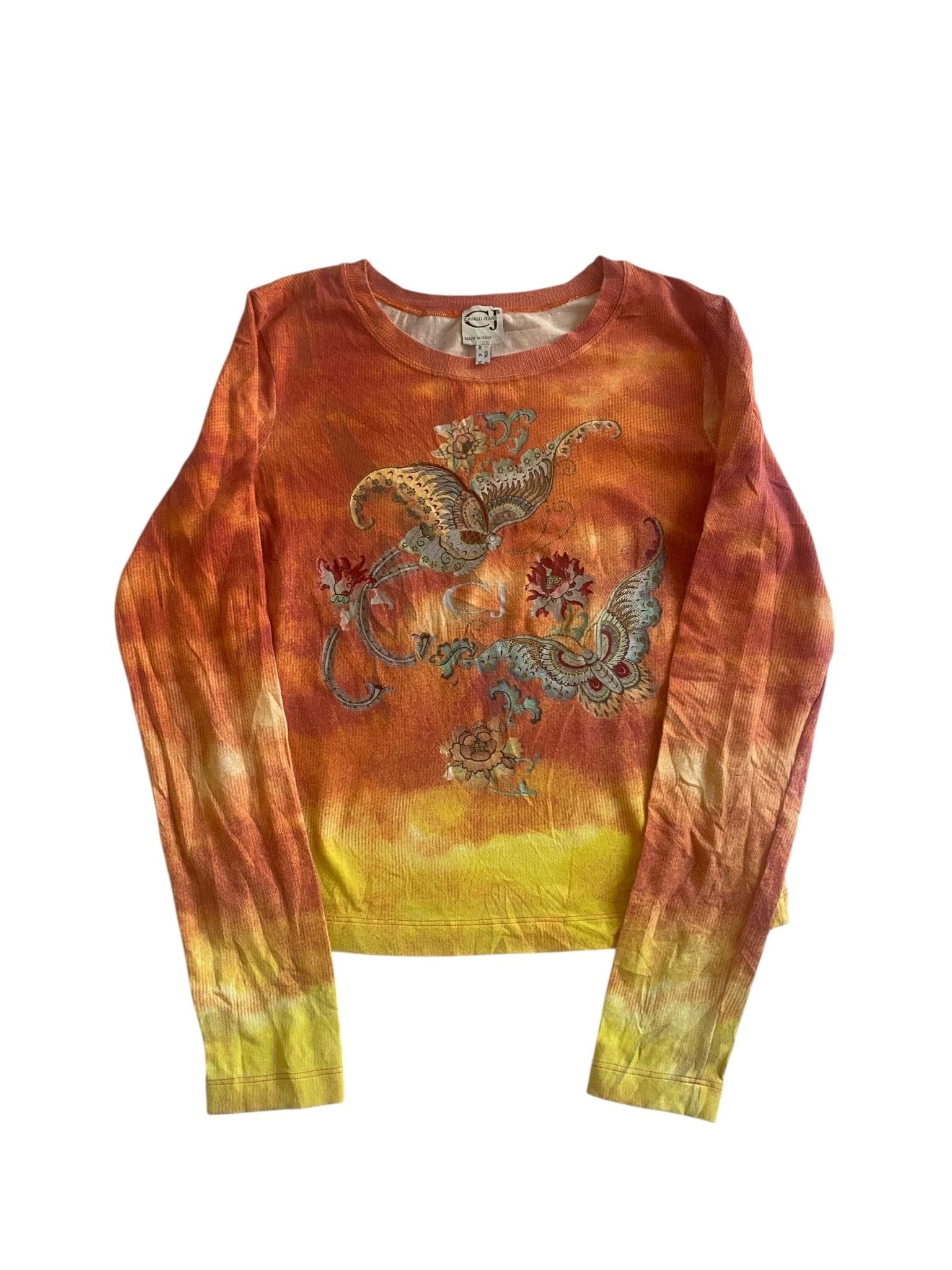 Y2K Roberto Cavalli Printed Top - anbracaminte