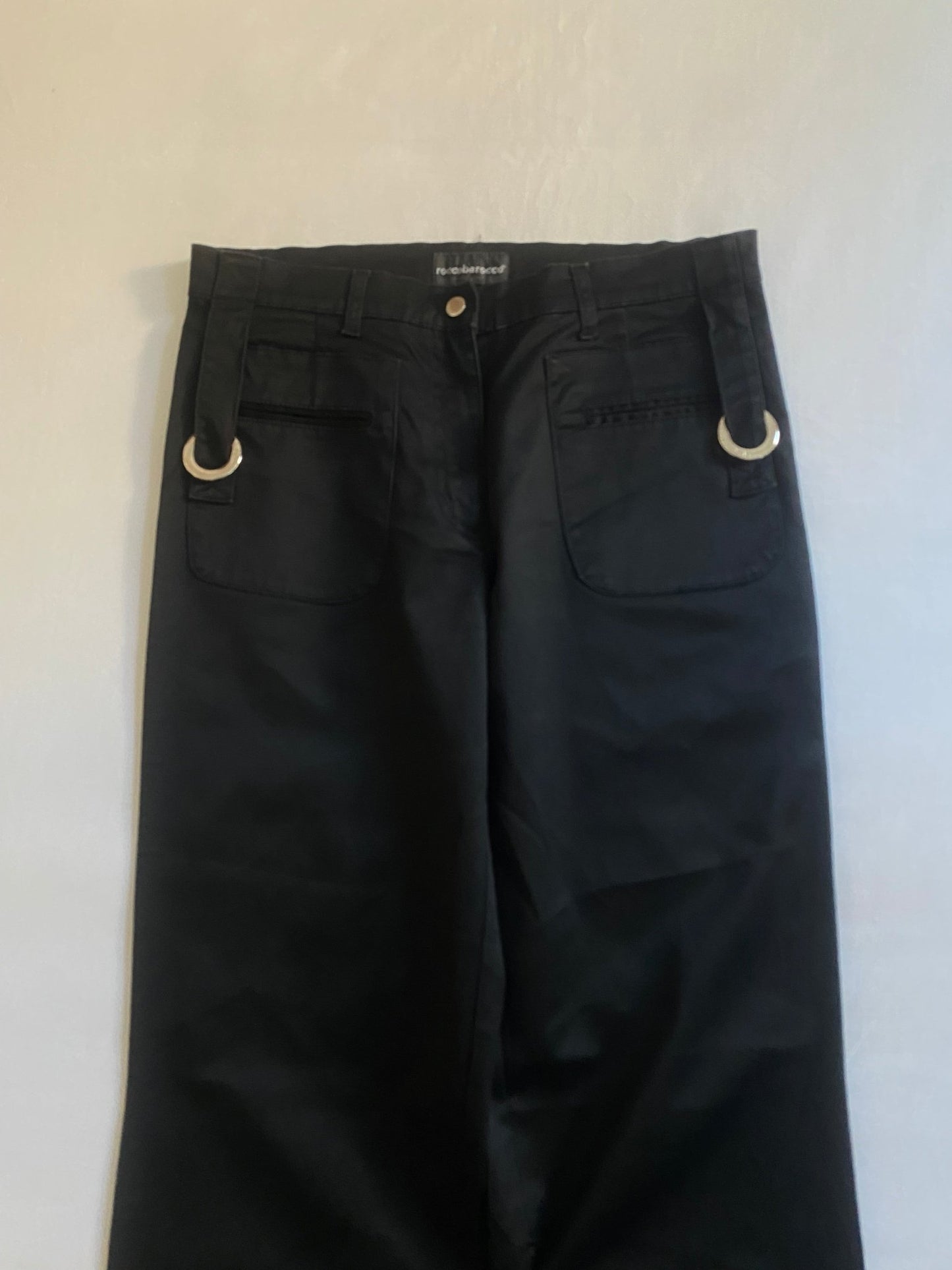 Y2K Rocco Barocco Black Trousers - anbracaminte