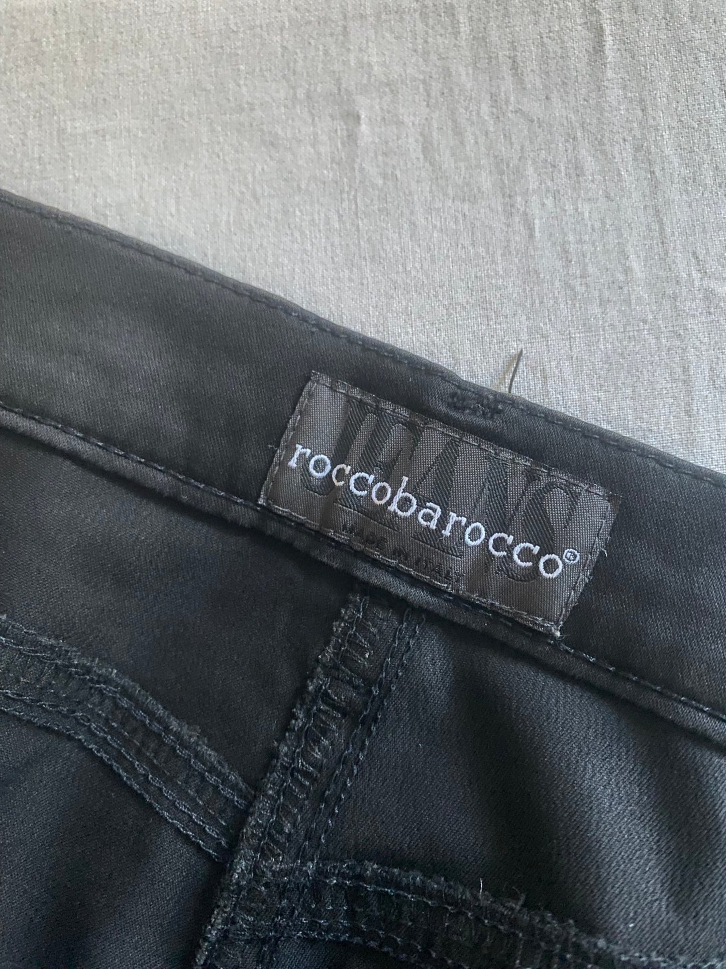 Y2K Rocco Barocco Black Trousers - anbracaminte