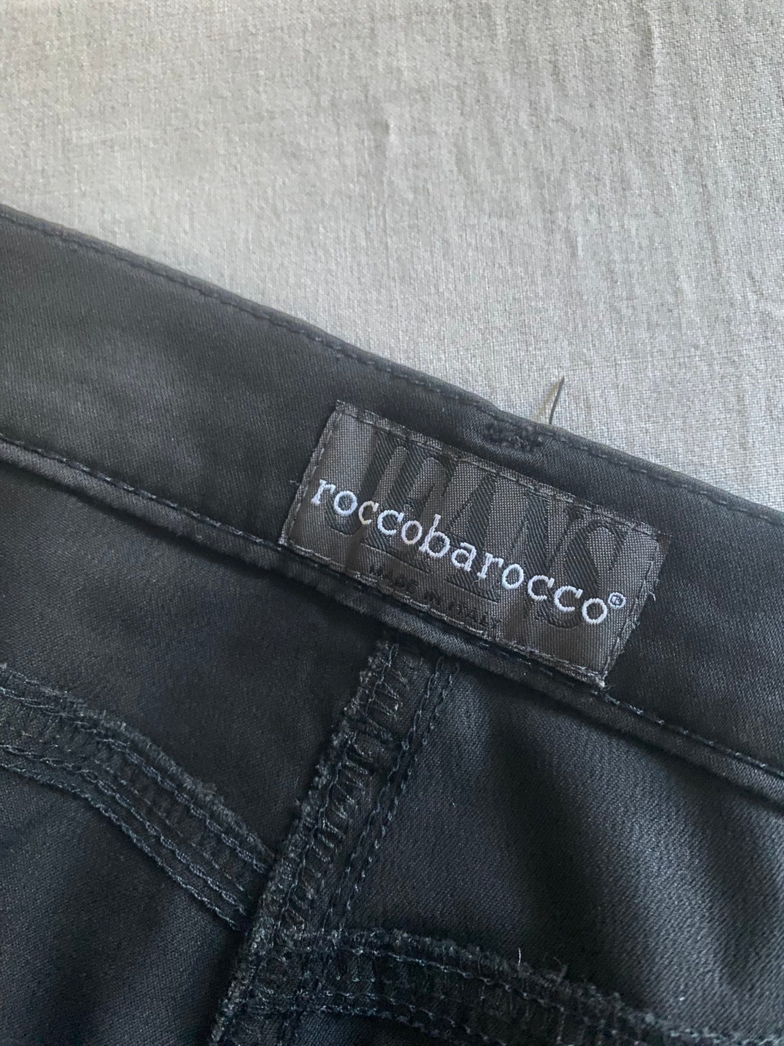 Y2K Rocco Barocco Black Trousers - anbracaminte