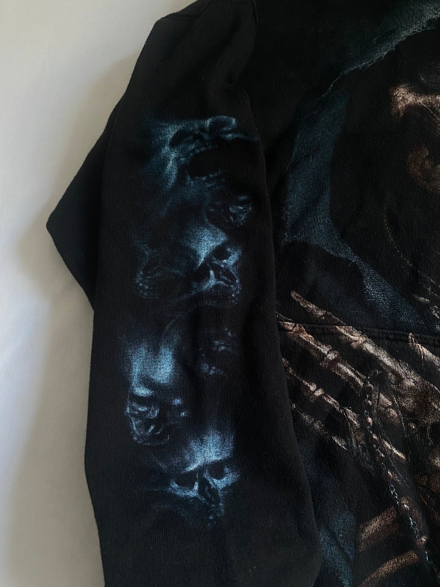 Y2K Skull Printed Hoodie - anbracaminte