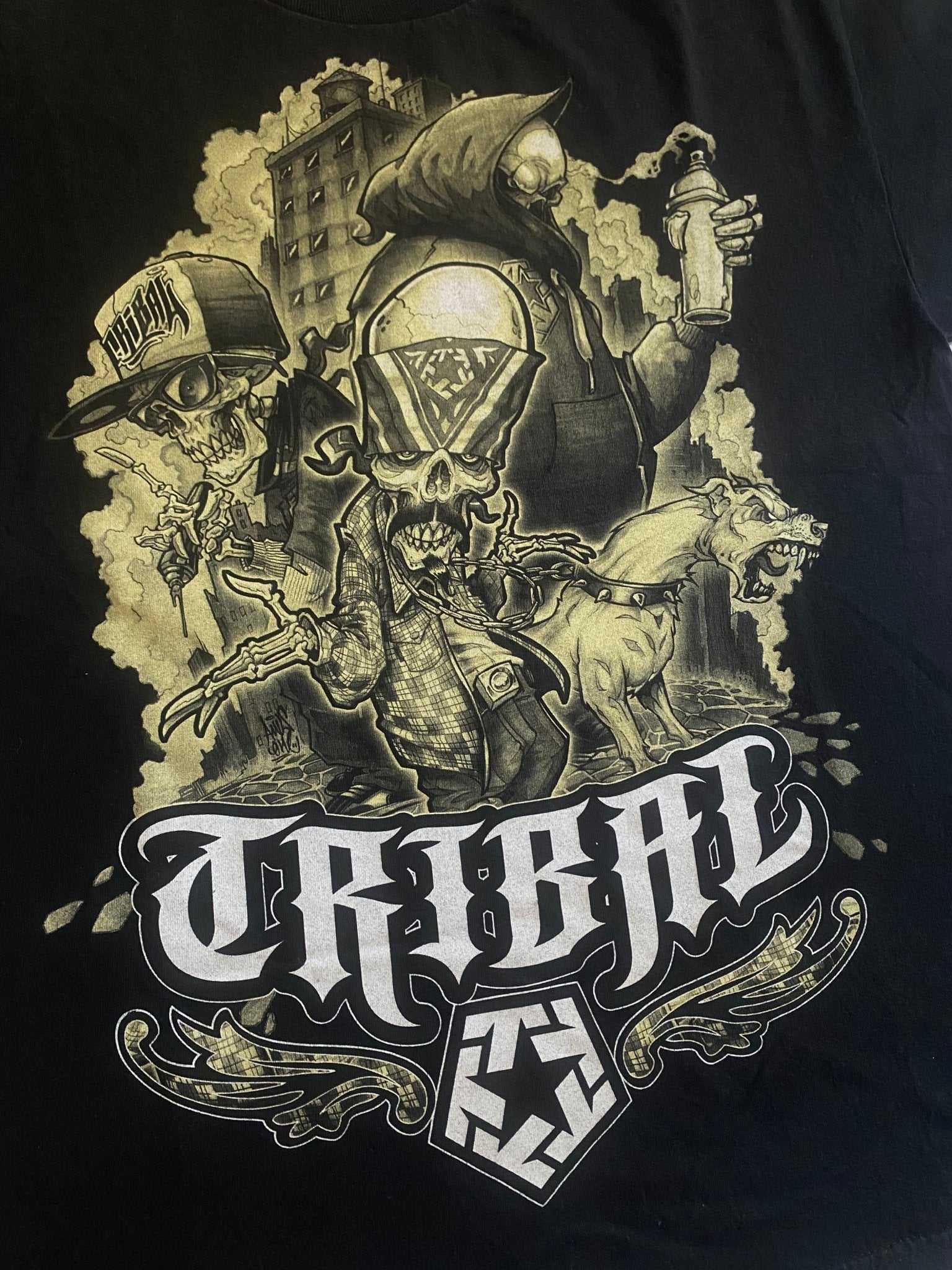 Y2K Tribal Gear Printed Tee - anbracaminte