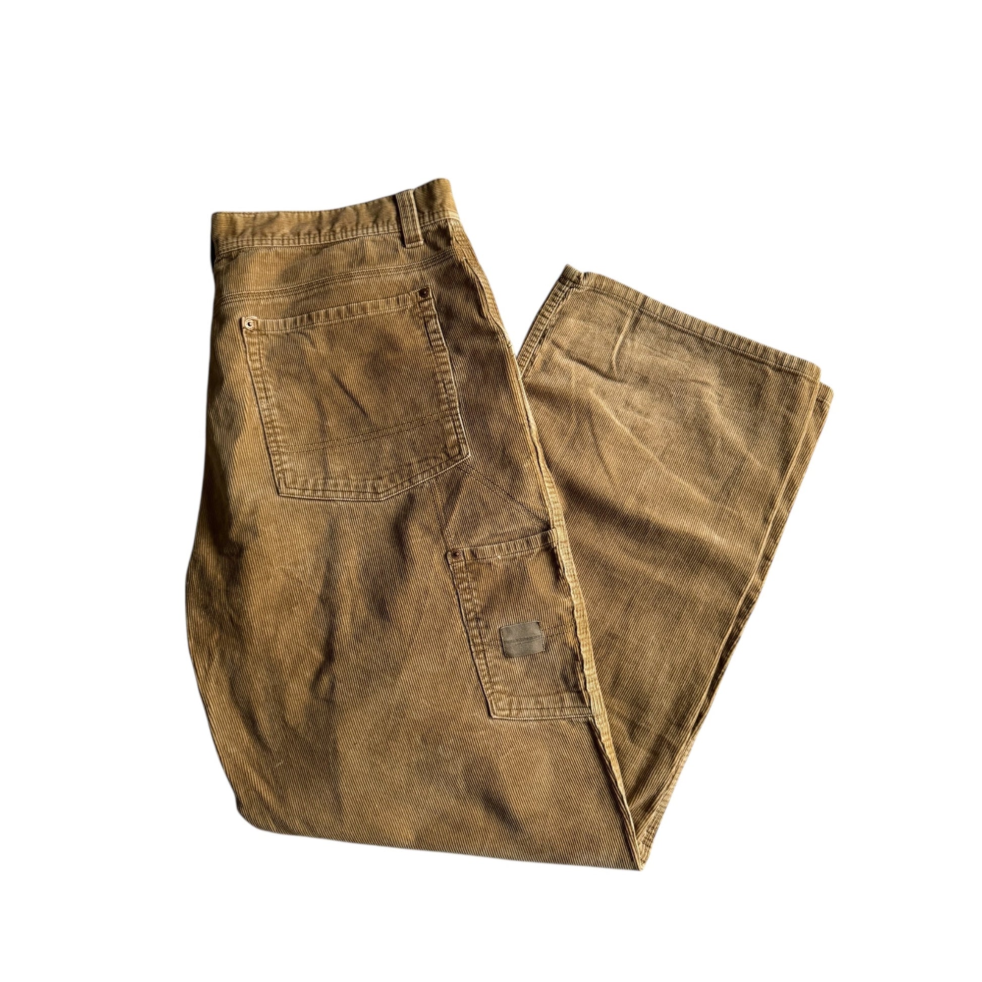 🔨 Y2K Urban Pipeline Pantaloni Baggy / Corduroy Brown (W36 x L32) - anbracaminte